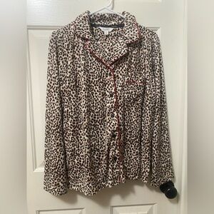 Nicole Miller Leopard Print Pajama Set